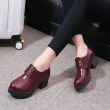 Load image into Gallery viewer, 2019 women&#39;s thick-bottomed round head for female shoes