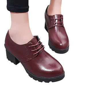 2019 women's thick-bottomed round head for female shoes