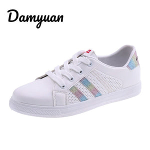 2019 Sale Casual Walking Sneakers Women Shoes PU Leathe Outdoor